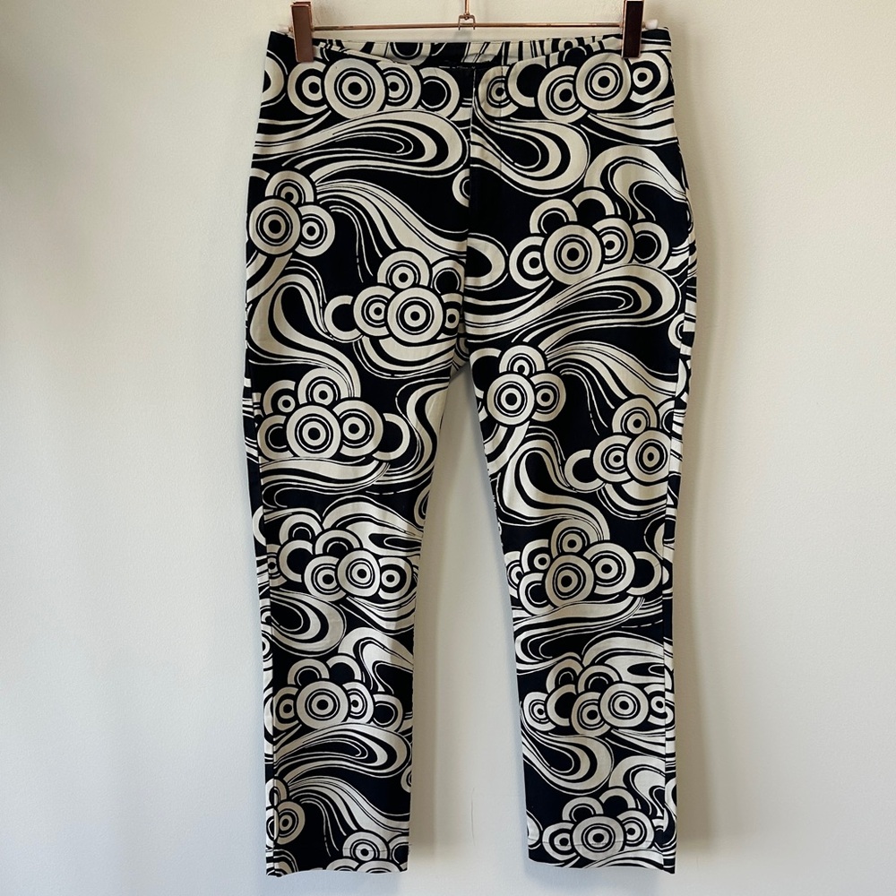 Filippa K Sz Small Black and White Patterned Women's Chinos